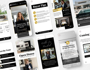 Real Estate Instagram Story Templates Luxury Mockup