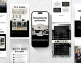 Real Estate Instagram Story Templates Luxury Mockup