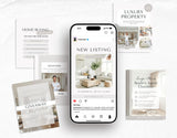 Real Estate Instagram Post Templates Aesthetic Mockup