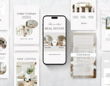 Real Estate Instagram Story Templates Aesthetic Mockup