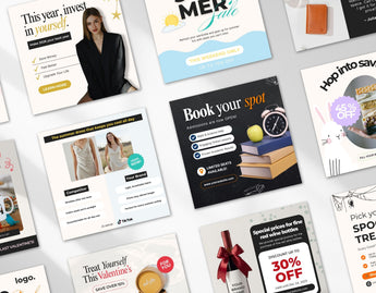 Seasonal Static Meta Ad Templates Mockup