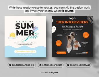 Seasonal Static Meta Ad Templates Mockup