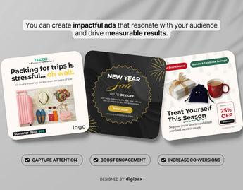 Seasonal Static Meta Ad Templates Mockup