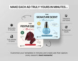 Seasonal Static Meta Ad Templates Easy to edit Mockup