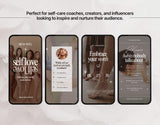 100 Self-Care Instagram Reels Templates Bundle DigiPax