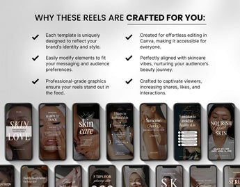 100 Skincare Instagram Reels Templates DigiPax