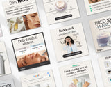 Skincare Static Meta Ad Templates Mockup