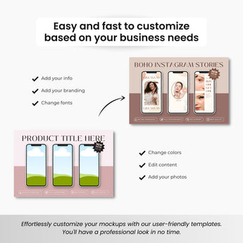 Smartphone Canva Mockups Bundle White Devices DigiPax