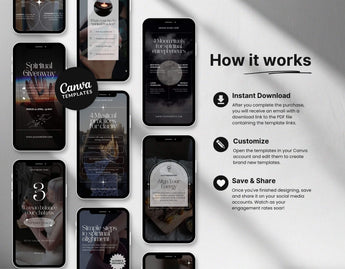 100 Spiritual Coach Reels Templates Bundle DigiPax