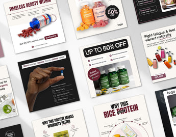 Supplements Static Meta Ad Templates Mockup
