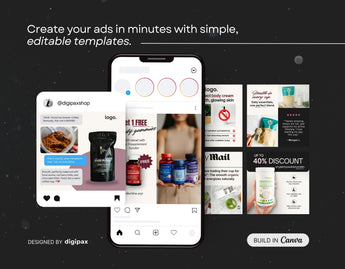 Supplements Static Meta Ad Templates Mockup