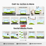 US Letter Size Pages Canva Mockup Templates Bundle DigiPax