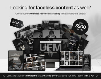 Ultimate Faceless Marketing Guide Templates Bundle with PLR & MRR DigiPax