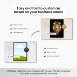 Wall Art Canva Mockup Templates Black Frames DigiPax