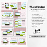 Website Canva Mockups Bundle White Devices DigiPax