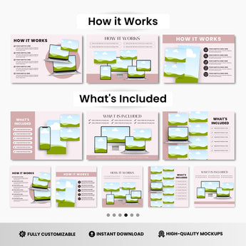 Website Canva Mockups Bundle White Devices DigiPax