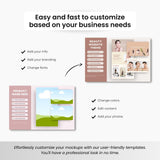 Website Canva Mockups Bundle White Devices DigiPax