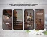 100 Wellness Instagram Reels Templates Bundle Neutral DigiPax