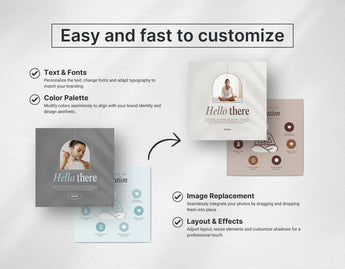 Wellness Instagram Post Templates DigiPax