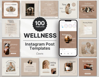 Wellness Coach Instagram Post Templates DigiPax