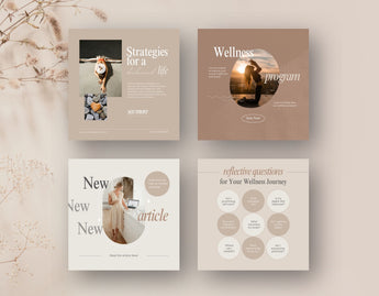 Wellness Coach Instagram Post Templates DigiPax