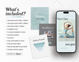 Wellness Instagram Templates Bundle Kit What is included