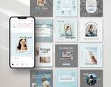 Wellness Instagram Templates Bundle Kit DigiPax