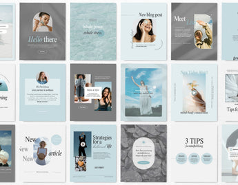 Wellness Instagram Post Templates Mockup