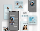 Wellness Instagram Templates Bundle Kit DigiPax