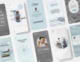 Wellness Instagram Story Templates Mockup