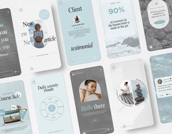 Wellness Instagram Story Templates Mockup