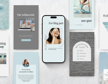 Wellness Instagram Story Templates Mockup