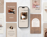 Wellness Coach Instagram Story Templates Mockup