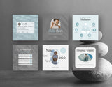 Wellness Instagram Templates Bundle Kit DigiPax
