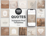 Wellness Quotes Instagram Post Templates DigiPax