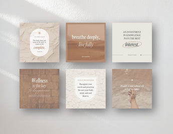 Wellness Quotes Instagram Post Templates DigiPax