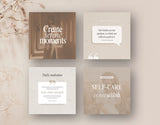 Wellness Quotes Instagram Post Templates DigiPax