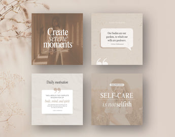 Wellness Quotes Instagram Post Templates DigiPax