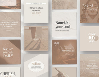 Wellness Quotes Instagram Post Templates DigiPax