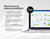 Ultimate Wellness Coach Social Media Templates Bundle Kit Edit in Canva Mockup DigiPax