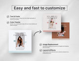 Ultimate Wellness Coach Social Media Templates Bundle Kit Easy and Fast to Customize Mockup DigiPax