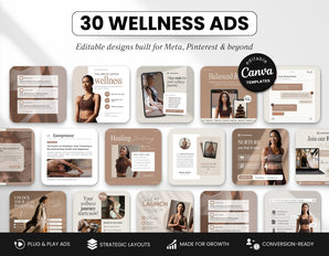 Wellness Static Meta Ad Templates Neutral DigiPax
