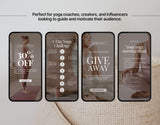 100 Yoga Coach Instagram Reels Templates Bundle DigiPax