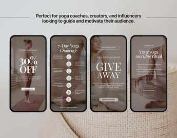100 Yoga Coach Instagram Reels Templates Bundle DigiPax