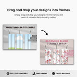 Etsy 3 Skinny Tumblers Listing Video Template DigiPax