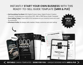 800 Digital Product Ideas with PLR & MRR DigiPax