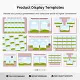 A4 Document Pages Canva Mockup Templates Bundle Pink DigiPax