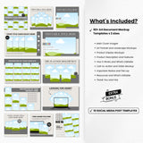 A4 Document Pages Canva Mockup Templates Bundle DigiPax