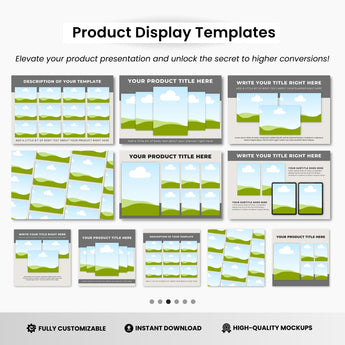 A4 Document Pages Canva Mockup Templates Bundle DigiPax