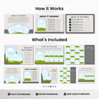 A4 Document Pages Canva Mockup Templates Bundle DigiPax